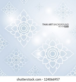 Thai Art Background, Thai art Pattern, Vector