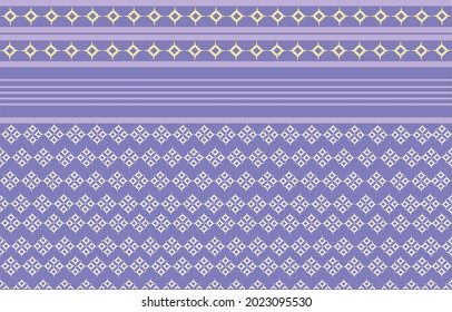 Thai Art Background, Thai art pattern vector. Design. carpet, wallpaper, clothing, wrapping, Batik, fabric, sarong,