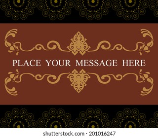 thai art background vector