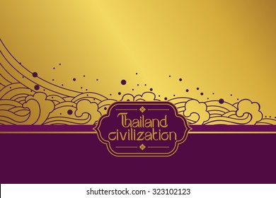 Thai Art Background vector