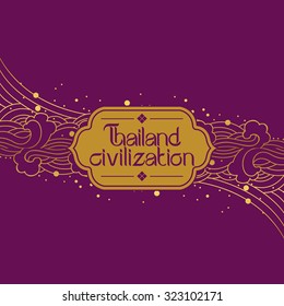 Thai Art Background vector