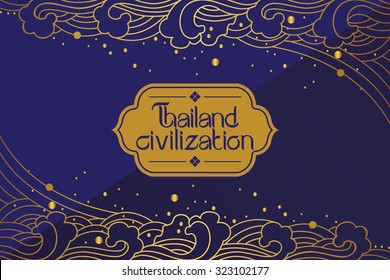 Thai Art Background vector