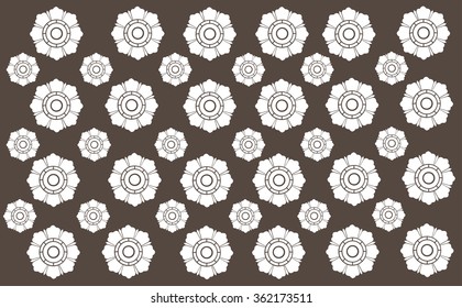 Thai art background vector