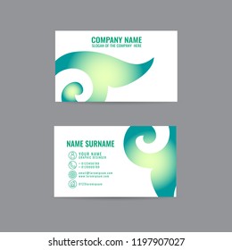 Thai Art Card Vector business cards. on gray background