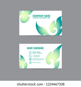 Thai Art Card Vector business cards. on gray background