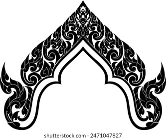 Thai art designs used as decorations.