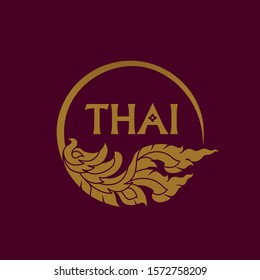 Thai art element for Thai graphic design vector illustration.