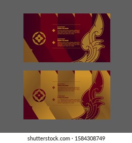 Thai art element for Thai graphic design vector illustration.