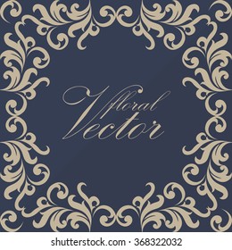 Thai Art floral vector