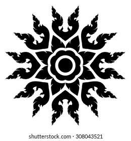 thai art line pattern Mix