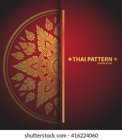 Thai art outline vector