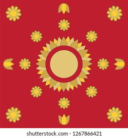 Thai Art Pattern for background wallpaper
