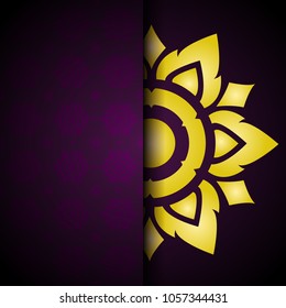 Thai art pattern seamless black background.vector illustration eps10