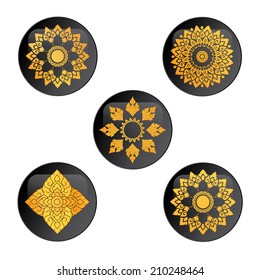 Thai Art pattern vector