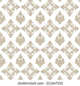 Thai art pattern vector