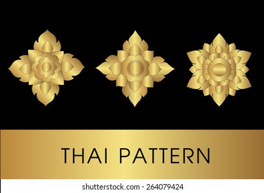 Thai art pattern vector