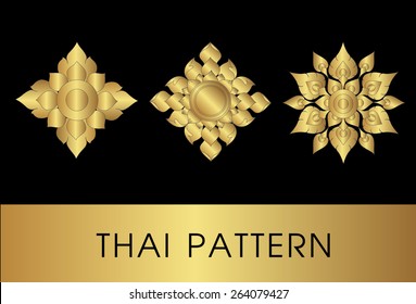 Thai art pattern vector