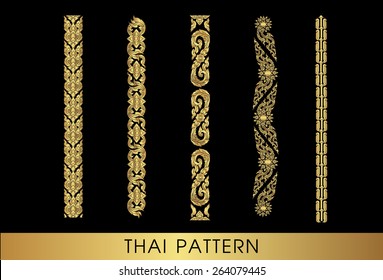Thai art pattern vector