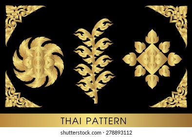 Thai art pattern vector