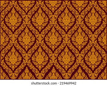 thai art pattern vector background