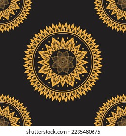 Thai art pattern vector illustrator. Template Thai luxury pattern background. advertising, web site, flyers, posters, carpet, wallpaper, fabric pattern for decoration, print.