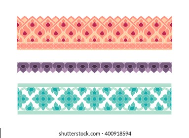 Thai art seamless boarder pattern