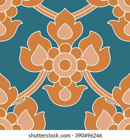 Thai art seamless pattern