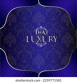 thailändisches Rahmenvektor-Dekorationsvorlage