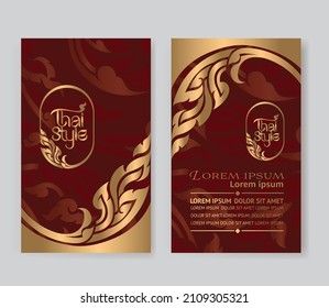 Thai art traditional concept design background