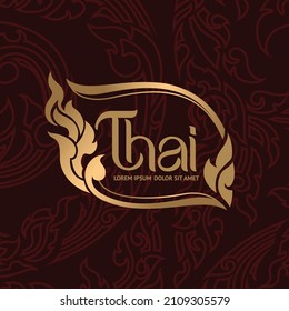 Thai art traditional concept design background