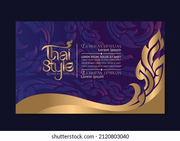 Thai art traditional concept design