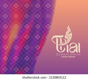 Thai art traditional concept design