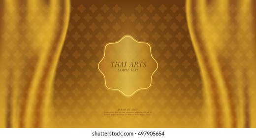 Thai Art Vector Background.