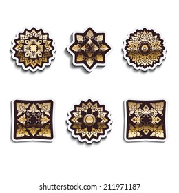 Thai art vector, Thai culture pattern.