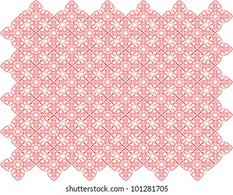 Thai art wall pattern illustrations
