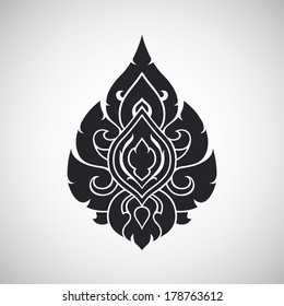 Thai arts angel, vector pattern