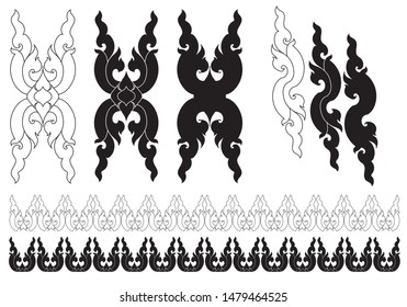 Thai Arts Drawing Vector Eps Stock Vector (Royalty Free) 1479464525 ...