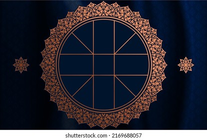 Thai astrology wheel chart Symbol of Thai astrology.
on color background.