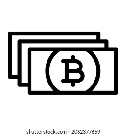 Thai Baht Banknote Stack Icon
