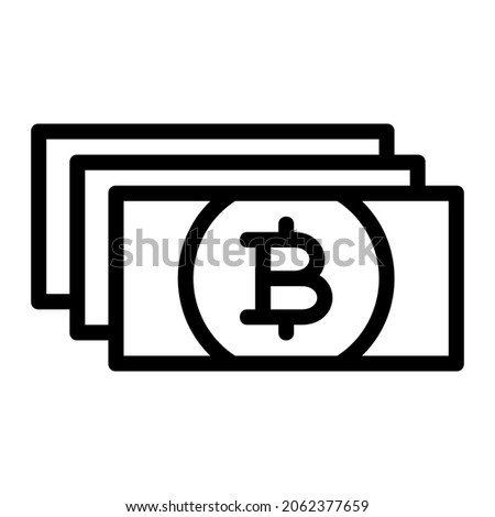 Thai Baht Banknote Stack Icon