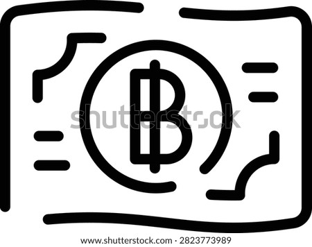 Thai Baht icons set in Lineal design. Including thai, baht, money, currency, banknote, cash, finance, economy icon and more. Outline icons collection.