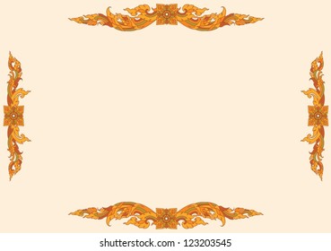 Thai basic ornament vector can be apply for tattoo ,pattern or background