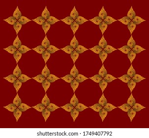 Thai beautiful Kanok pattern background