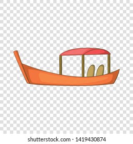 Thai boat icon. Cartoon illustration of thai boat vector icon for web design