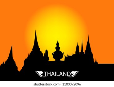 Thai Buddha backlight