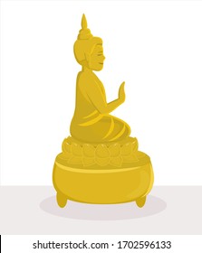 Thai Buddha Image  on Backreound