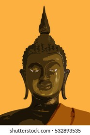 Thai Buddha vector