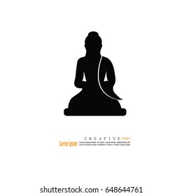 Thai Buddha. vector illustration.