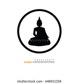 Thai Buddha.buddha.vector illustration.