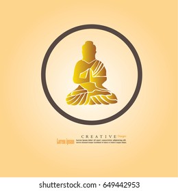 Thai Buddha.buddha.vector illustration.